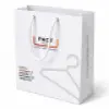 Custom Printed White Paper Shopping Bag with Cotton Rope Handle | 10.5 × 8 × 4.5 Inch