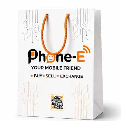 Custom Printed White Paper Shopping Bag with Rope Handle | Premium Retail Carry Bag (9.5 × 7 × 3.5 Inch)
