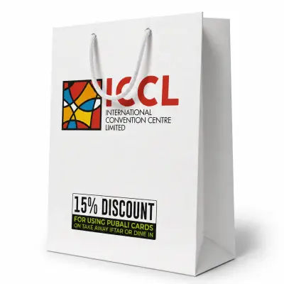 Custom Paper Shopping Bag with Rope Handle | Premium Printed Gift Bag | 9.6 × 14 × 4 Inch