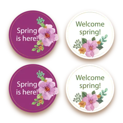 Round Sticker With Lamination