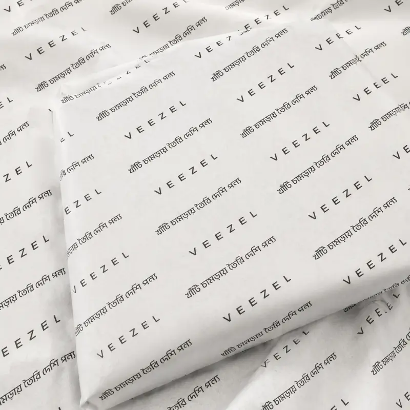 Custom Printed Wrapping Tissue Paper (15 × 20 Inch) | Premium Branded Packaging Tissue