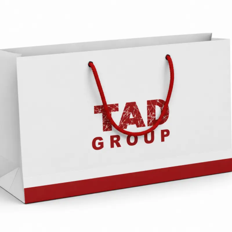 Premium Custom Landscape Paper Shopping Bag with Rope Handle | 14 × 10 × 4 Inch
