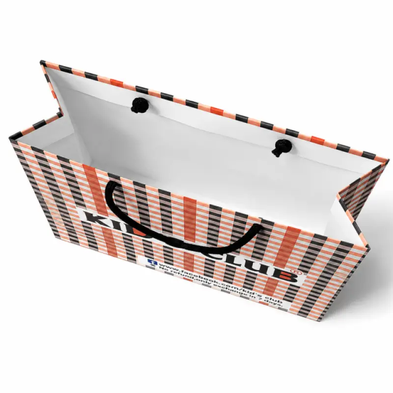 Custom Printed Premium Paper Shopping Bag – Kid's Club Style | 13 × 10.25 × 3 Inch