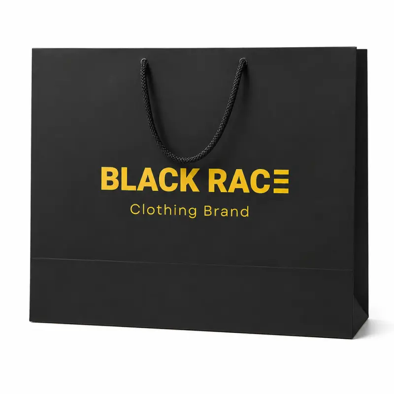 Custom Printed Premium Paper Shopping Bag with Rope Handle – 15 × 10.5 × 5 Inch