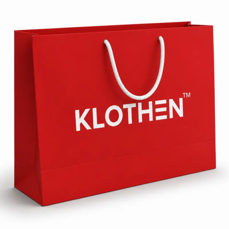 Custom Paper Shopping Bag with Rope Handle | Premium Printed Retail Bag | 15 × 10.5 × 4 Inch