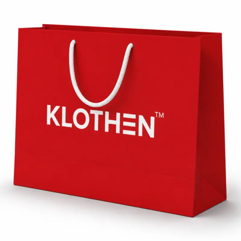 Custom Paper Shopping Bag with Rope Handle | Premium Printed Retail Bag | 15 × 10.5 × 4 Inch