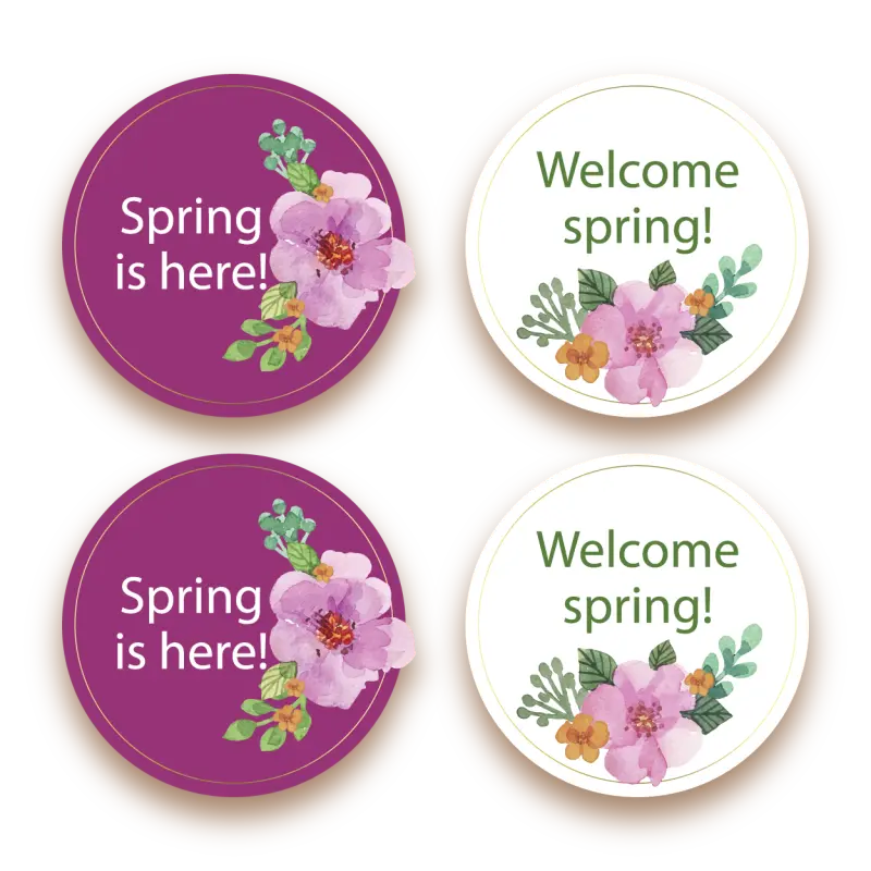 Round Sticker With Lamination